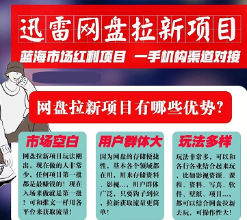 月入2.5万的迅雷网盘拉新偏门变现赚钱玩法